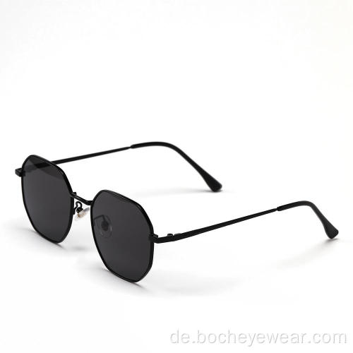 Großhandel neue Modedesigner Unisex Retro-Schwarz-Sonnenbrille 63020